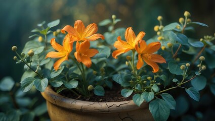 Poster - A fragile bloom of beauty, unfurling like a gentle secret. Soft petals swaying in the wind, a tender melody of color. A vibrant burst of life, emitting joy and warmth. Alluring and lovely.