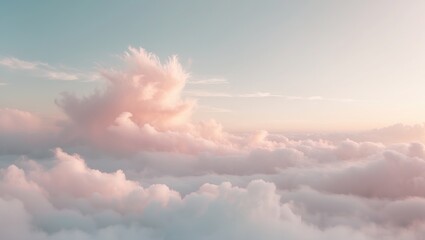 Wall Mural - Sky with beautiful clouds