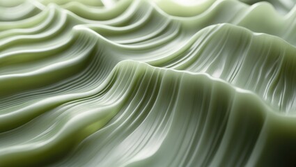 Poster - close-up of a green sheet wall illuminated for interior partitioning, featuring frosted glass sheet 