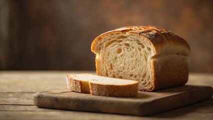 Aufkleber - Fresh toast bread piece isolated on white background.