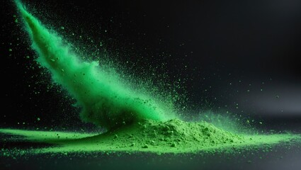 Aufkleber - Painted Holi during the festival, Freeze motion of color dust particles explosion, Abstract multi-color powder burst against a black backdrop.