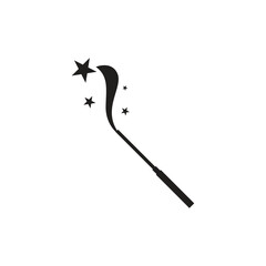 Poster - Magic wand clipart icon design isolated
