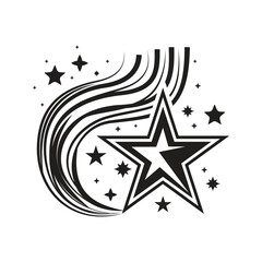 Aufkleber - Star wave creative clipart element design