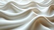 © San - Elegant hand-painted white wavy line with subtle texture and soft blurred edges isolated on pure white background, minimalist artistic element for digital design and graphic creation projects