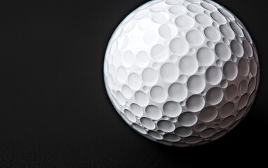 Poster - Textured White Sphere on Dark Background