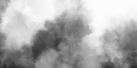Wall Mural - Abstract white and gray isolated cloud cumulus clouds. Gray aquarelle painted realistic fog or mist smoky textured canvas design. White and ash messy wall stucco texture background.	
