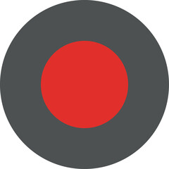 Poster - Record button icon isolated on white background . Recording icon . Vector illustration