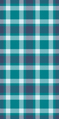 Poster - seamless teal and white plaid pattern. perfect for textile design, website backgrounds, or wrapping 