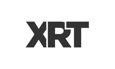 Poster - XRT logo design template with strong and modern bold text. Initial based vector logotype featuring simple and minimal typography. Trendy company identity.