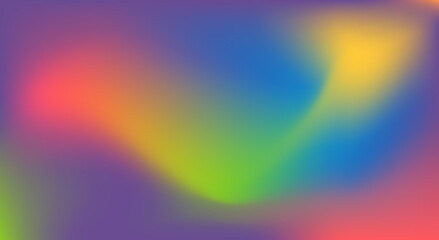 Leinwandbilder - Colorful abstract gradient background. A dynamic abstract backdrop featuring a blend of vibrant colors. Background of creative projects, digital art, or as a backdrop for presentations.