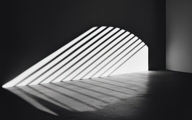 Poster - Abstract Light and Shadow Through Arch