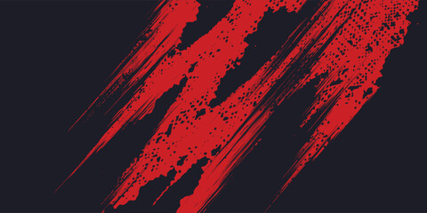 Wall Mural - Latest luxury orange, red and black grunge brush abstract vector design