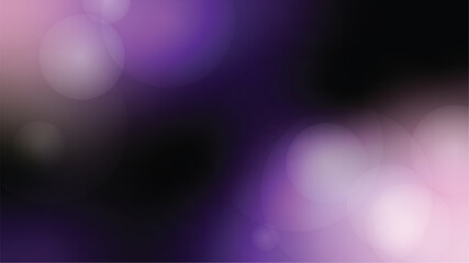Poster - Glowing Dark Purple Blurry Celestial Bokeh Light Background