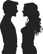 © SATHI - silhouette of a girl and a man