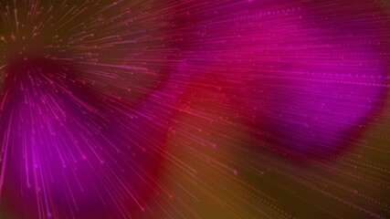 Poster - animation of vibrant pink and purple light streaks creating dynamic abstract pattern