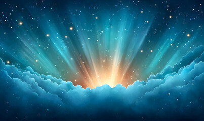 Poster - Ethereal Abstract Background with Gradient and Light Effects