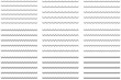 © maxmoyen25 - Set of Wave line and wavy zigzag pattern lines, Vector black underlines, icon set vector illustrasion.