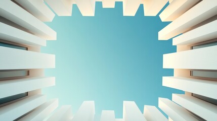 Poster - Detailed 3D Rendering of Motion Patterns Representing Virus Spread in Abstract Architecture