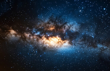 Poster - space background with stars