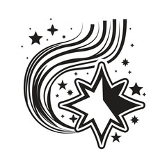 Aufkleber - Star wave creative clipart element vector