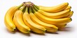 © renuga sachan - Panoramic Top View of a Bunch of Ripe Bananas Isolated on White Background