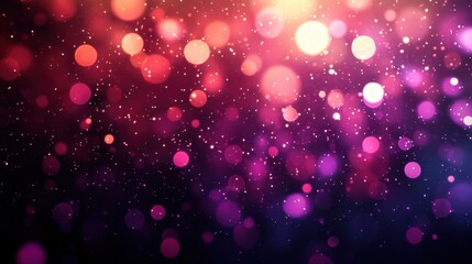 Poster - Ethereal symphony of light and color with bokeh effect creating a magical and dreamy backdrop for festive celebrations and artistic expressions