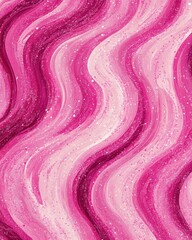 Poster - Abstract pink wave background with glittery texture creating a dynamic and vibrant visual effect ideal for creative projects and designs