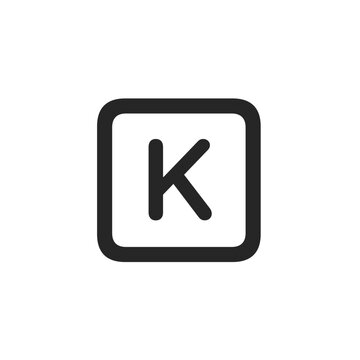Letter K Square