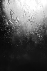 Poster - Abstract monochrome background of textured silver surface with black gradient creating depth and artistic visual effect for modern design