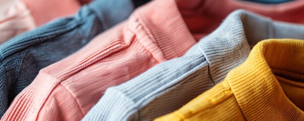 Aufkleber - Collection of vibrant and patterned shirts is ready to be worn