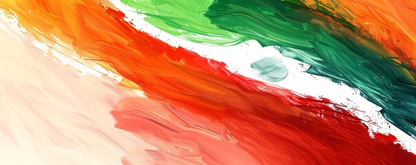 Poster - Vibrant brushstrokes forming a dynamic composition in abstract background
