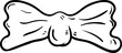 © Alexander - Handdrawn doodle tie icon. Hand drawn black sketch. Sign symbol. Decoration element. White background. Isolated. Flat design. Vector illustration