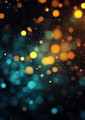 Wall Mural - A blurry image of a blue and orange background with many small circles