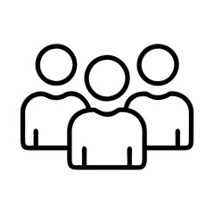 Poster - Teamwork and collaboration icon for business website and user group vector symbol for social media 