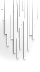 Poster - Vertical white backdrop showcasing a futuristic design with abstract shapes