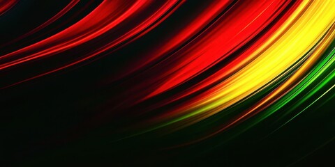 Aufkleber - A colorful, abstract image of a lighted wire with red, green, and yellow colors