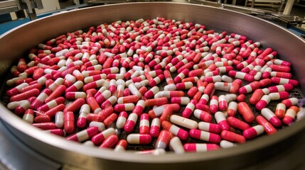 Poster - GMP-compliant pharmaceutical factory with strict quality control processes.