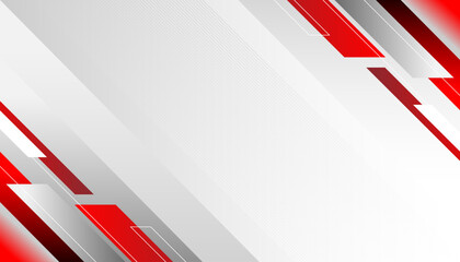 Aufkleber - Red white modern abstract background design