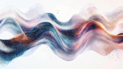 Poster - abstract color wave: a vibrant and dynamic abstract design featuring flowing waves of color, evoking