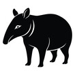 © Rashed Chowdhury - Black silhouette tapir