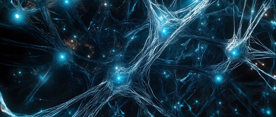 Poster - The concept of internet network connectivity and advanced communication systems represents the future development of advanced information technology. A digital network of interconnected nodes and line