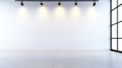 Poster - Minimalist Art Gallery Interior Featuring Clean Lines, Soft Lighting, and Spacious Design for Contemporary Artwork Display