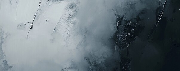 Poster - Abstract oil painting background blending gray and black colors