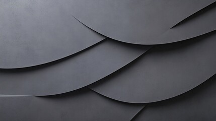 Poster - Abstract background with curved paper sheets forming repeating wavy pattern