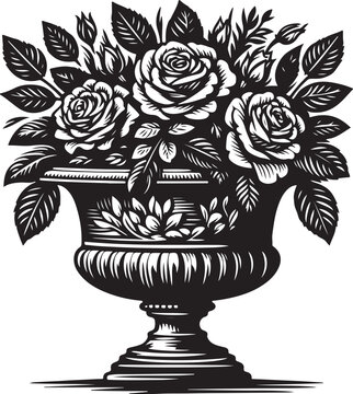 Vase Roses SVG Sublimation