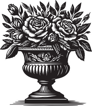 Vase Roses SVG Sublimation