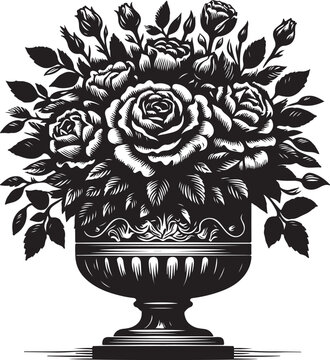 Vase Roses SVG Sublimation