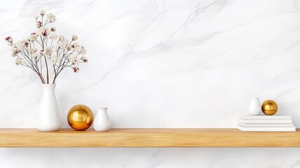 Poster - Serene Modern Interior Scene with Floral Arrangement and Elegant Decorative Accents in a Bright and Airy Space,Office interior backdrop for online meetings