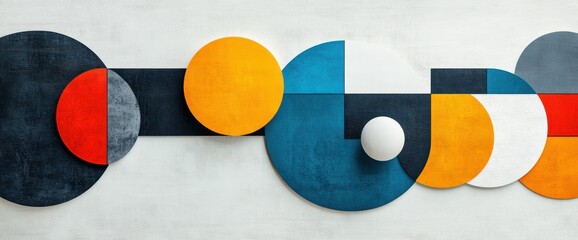 Poster - Abstract geometric shapes composition (2)