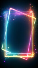 Poster - Bright minimalist digital background designed for futuristic technology and innovation concepts